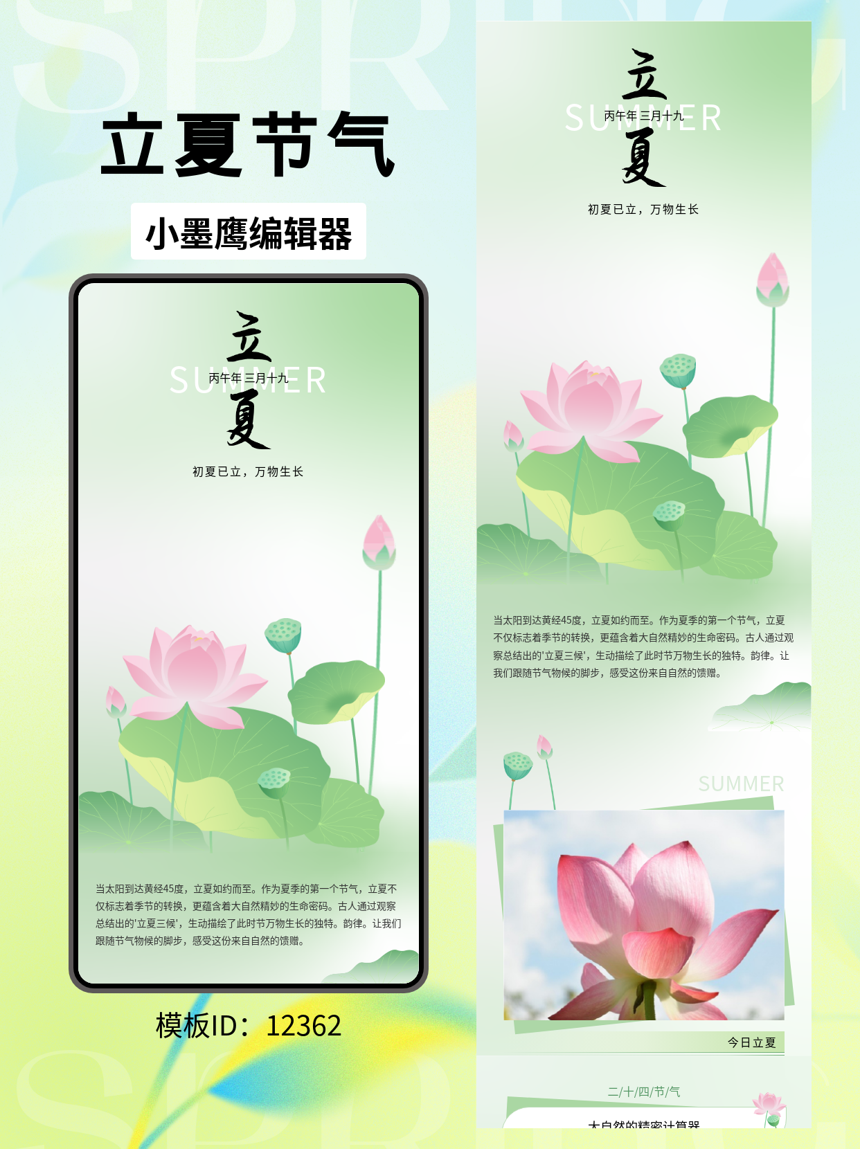 初夏已立，公众号排版的优雅微信公众号模版免费推荐