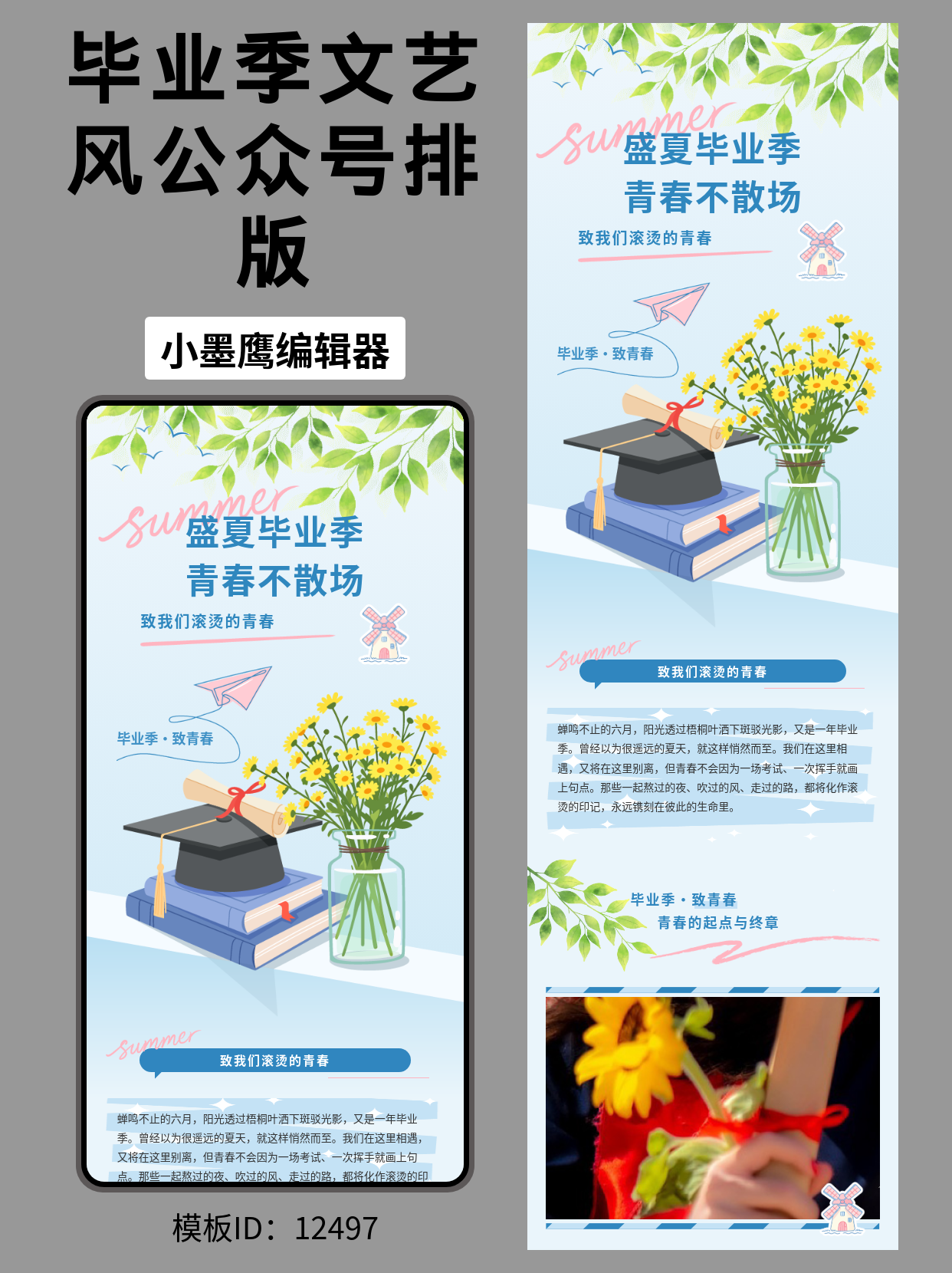 文艺风公众号模板