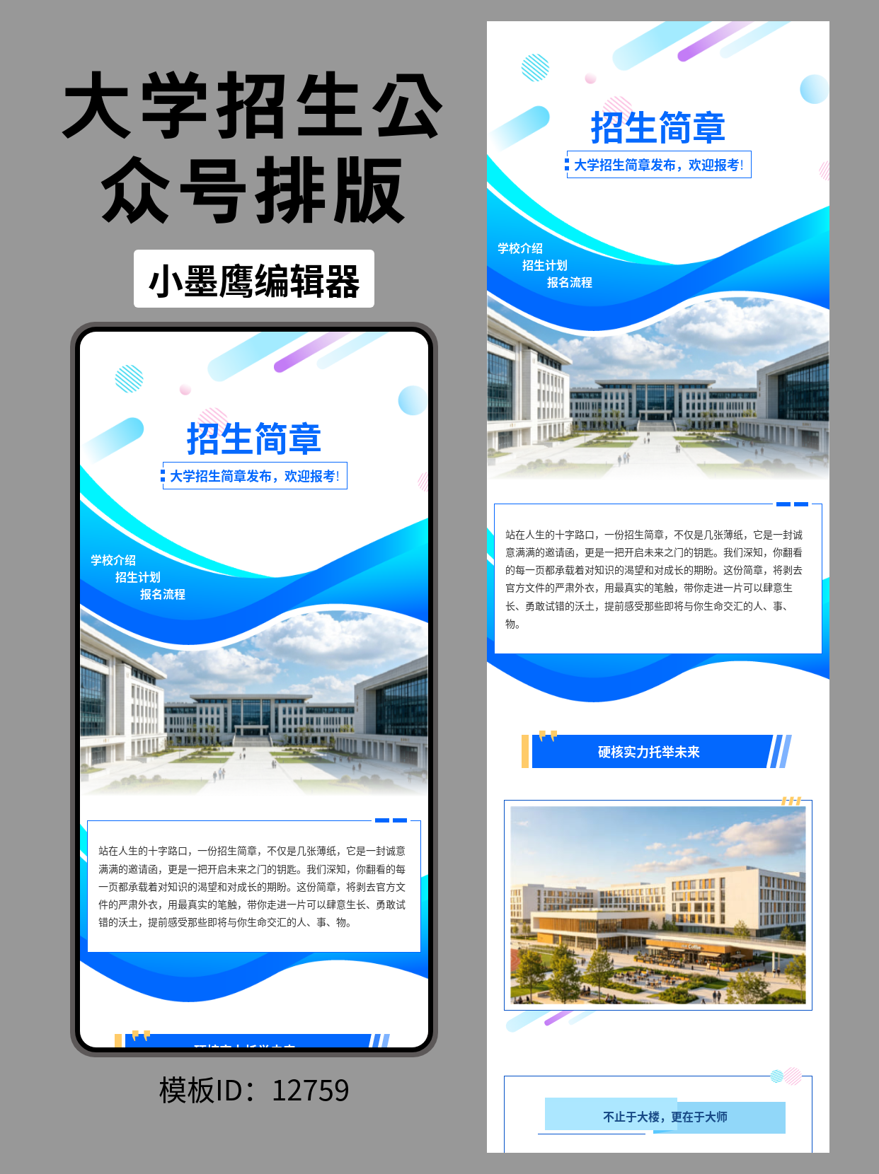 高校招生简章这样排版，高级感拉满，一眼抓住考生目光